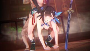 ?mig15bis?Li su shang from back - iwara animation on Crohasit